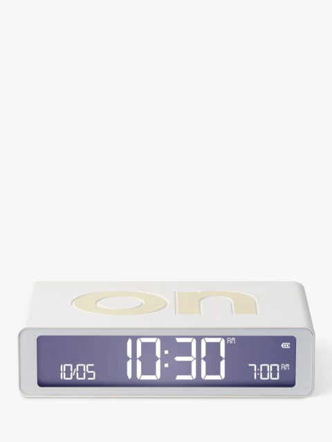 Lexon Flip Classic LCD Digital Alarm Clock