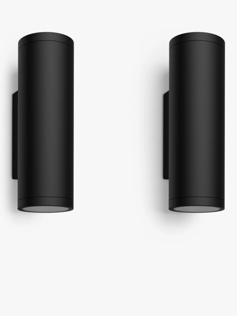 Philips Hue White and Colour Ambiance Appear LED Smart Outdoor Wall Lights, Set of 2 - image 1