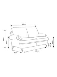 Laura Ashley Beaumaris Small 2 Seater Sofa, Teak Leg - thumbnail 4