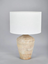 Pacific Taika Wooden Table Lamp, White Wash - thumbnail 2