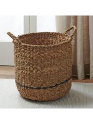 Neptune Redford Large Round Woven Seagrass Basket, Natural - thumbnail 2