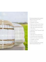 John Lewis British Natural Collection Swaledale 16000 Mattress, Regular Tension, Double - thumbnail 2