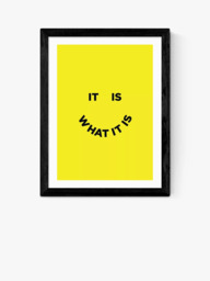 EAST END PRINTS Julia Walck 'It Is What It Is' Framed Print - thumbnail 1