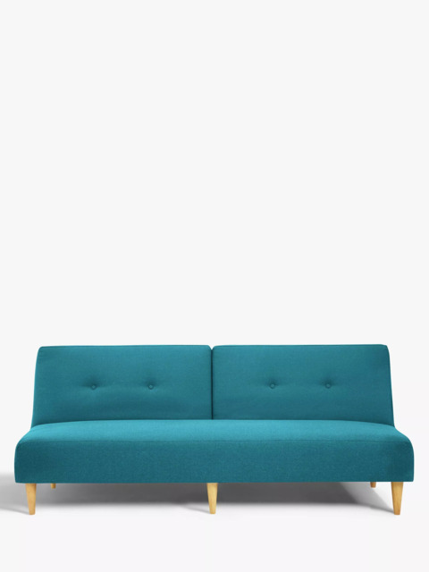 John Lewis Clapton Fixed Back Small Sofa Bed, Light Leg - image 1