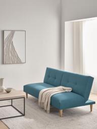 John Lewis Clapton Fixed Back Small Sofa Bed, Light Leg - thumbnail 2