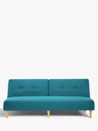 John Lewis Clapton Fixed Back Small Sofa Bed, Light Leg