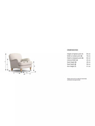 Laura Ashley Lynden Armchair, Oak Leg - thumbnail 2