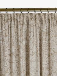 William Morris At Home Sunflower Pair Blackout Lined Pencil Pleat Curtains, Hessian Natural