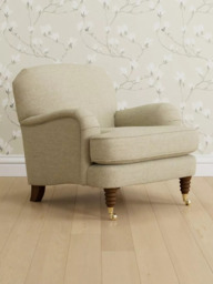 Laura Ashley Lynden Armchair, Teak Leg - thumbnail 1