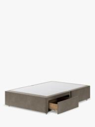 Hypnos Non-Sprung Upholstered 2 Drawer Divan Base, Double - thumbnail 2