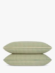 Piglet in Bed Colour Drench Gingham Linen Blend Bedding - thumbnail 5