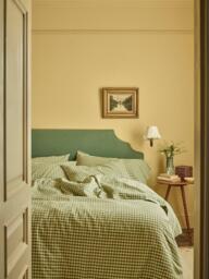 Piglet in Bed Colour Drench Gingham Linen Blend Bedding - thumbnail 2
