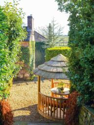 Breeze House Mara Classic Cape Reed Thatch Roof Circular Gazebo, FSC-Certified (Scandinavian Redwood) - thumbnail 6