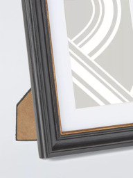 "John Lewis Georgian Wood Photo Frame & Mount, 4 x 6"" (10 x 15cm), Black/Gold" - thumbnail 2