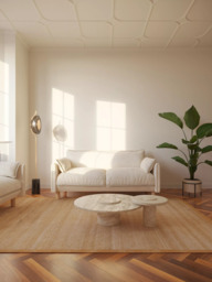 Cozmo Cozy 2 Seater Sofa, Ecru Boucle Natural Piping - thumbnail 3