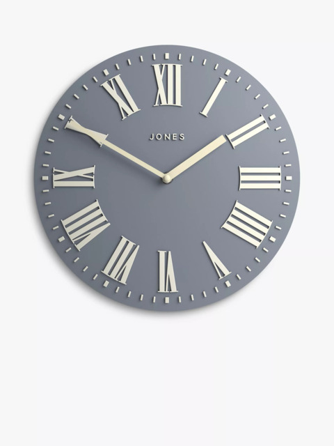 Jones Clocks Strand Roman Numeral Analogue Wall Clock, 30cm, French Navy - image 1