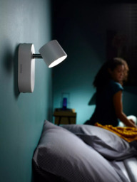 Philips Star LED Single Spotlight Wall Light, White - thumbnail 6
