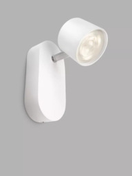Philips Star LED Single Spotlight Wall Light, White - thumbnail 1
