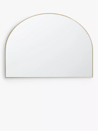 John Lewis Scandi Metal Overmantel Mirror, 76 x 102cm