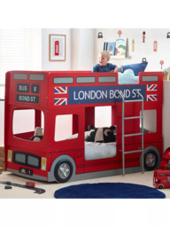 Julian Bowen Bond Street Double Decker Bus Bunk Bed Frame - thumbnail 1