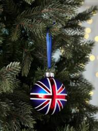 John Lewis Curate & Collect Union Flag Bauble, Multi - thumbnail 2