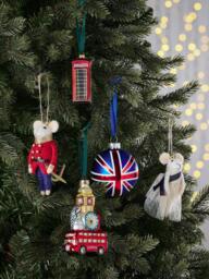 John Lewis Curate & Collect Union Flag Bauble, Multi - thumbnail 3