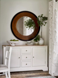 Laura Ashley Cara Round Wall Mirror, 110cm, Bronze - thumbnail 4