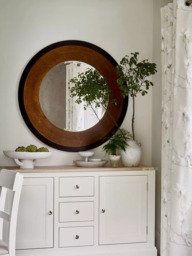 Laura Ashley Cara Round Wall Mirror, 110cm, Bronze - thumbnail 1