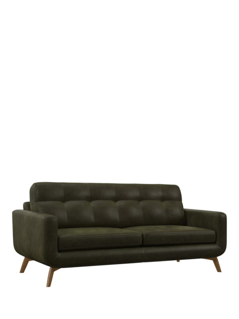 John Lewis Barbican Grand 4 Seater Leather Sofa, Light Leg - image 1