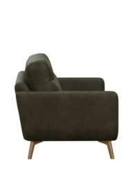 John Lewis Barbican Grand 4 Seater Leather Sofa, Light Leg - thumbnail 3