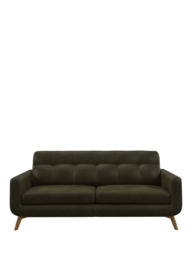 John Lewis Barbican Grand 4 Seater Leather Sofa, Light Leg - thumbnail 5