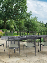 John Lewis Henley by KETTLER 8-Seater Extending Rectangular Garden Dining Table, 150cm, Iron Grey - thumbnail 2