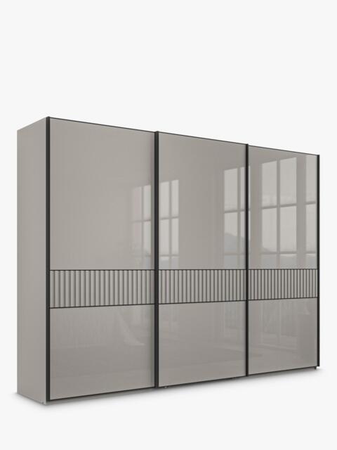 John Lewis Newlyn 3m Sliding Wardrobe with 3 Glass Doors - image 1