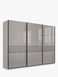 John Lewis Newlyn 3m Sliding Wardrobe with 3 Glass Doors