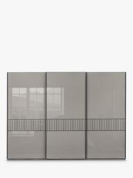 John Lewis Newlyn 3m Sliding Wardrobe with 3 Glass Doors - thumbnail 4