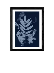 EAST END PRINTS Herald Black 'Cyano Foliage 1' Framed Print - thumbnail 1