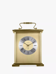 Acctim Althorp Radio Controlled Carriage Mantel Clock, Gold - thumbnail 2