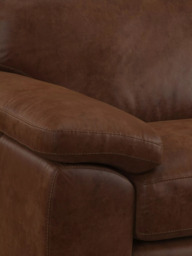 John Lewis Camden Large 3 Seater Leather Sofa, Light Leg - thumbnail 6