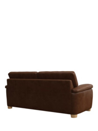 John Lewis Camden Large 3 Seater Leather Sofa, Light Leg - thumbnail 4