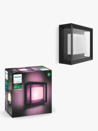 Philips Hue White and Colour Ambiance Econic LED Smart Outdoor Wall Light, Black