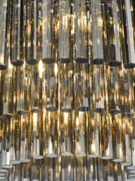 Där Logan Smoked Crystal Flush Ceiling Light - thumbnail 4
