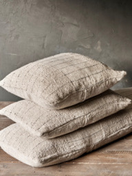 nkuku Mayla Square Cushion Cover, Natural - thumbnail 2
