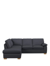 John Lewis Camden LHF Chaise Corner Leather Sofa, Light Leg - thumbnail 5