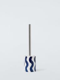 John Lewis Wavy Stripe Toilet Brush and Holder - thumbnail 1