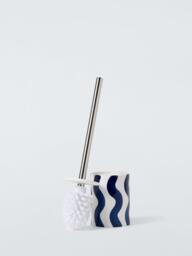 John Lewis Wavy Stripe Toilet Brush and Holder - thumbnail 2
