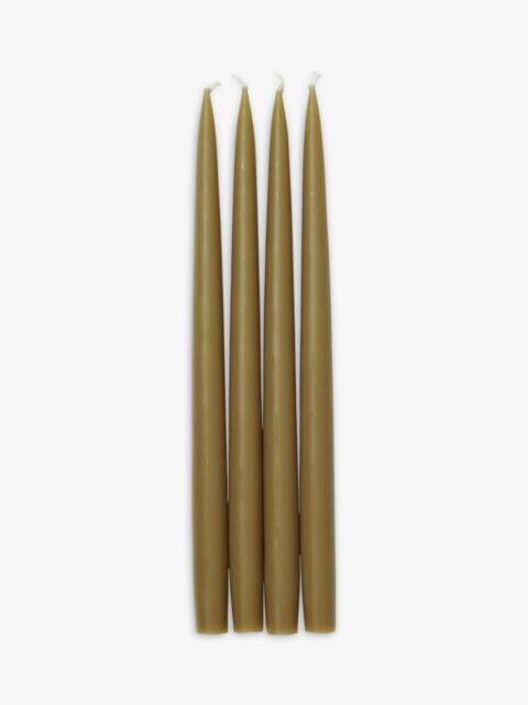Neptune Nightingale Tapered Dinner Candles, Pack of 4, Olive