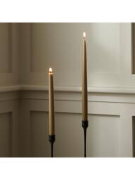 Neptune Nightingale Tapered Dinner Candles, Pack of 4, Olive - thumbnail 2