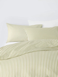 John Lewis Ava Cotton Percale Stripe Duvet Cover Set