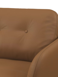 John Lewis Arlo LHF Chaise Leather Sofa, Dark Leg - thumbnail 6