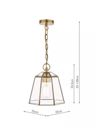 Laura Ashley Clayton Glass Ceiling Light - thumbnail 6